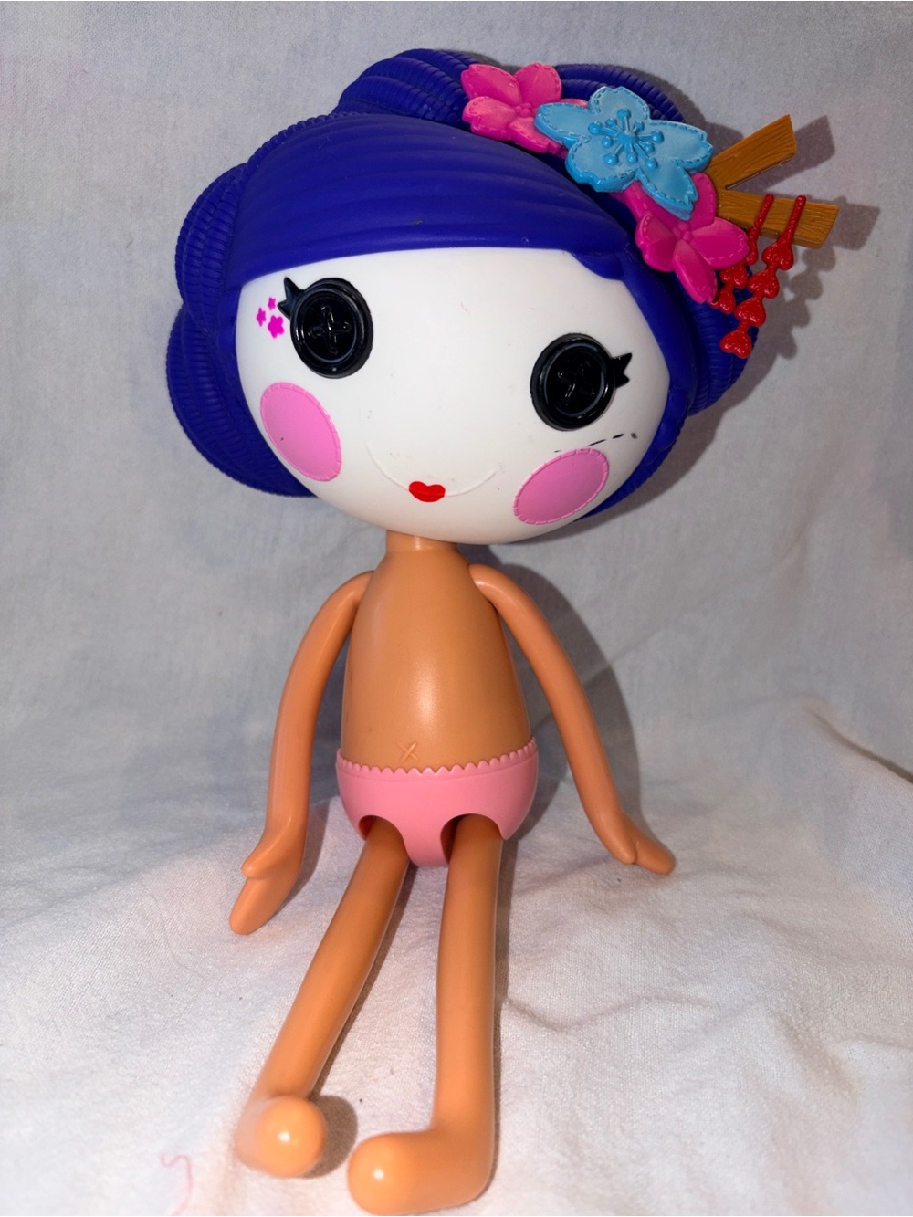 Lalaloopsy Yuki Kimono 13” Doll Blue Hair Japanese Geisha MGA Vintage